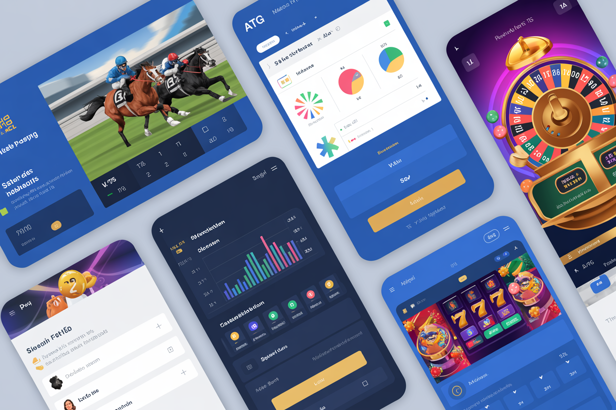 ATG App huvudfunktioner — collage av alla nyckelfunktioner