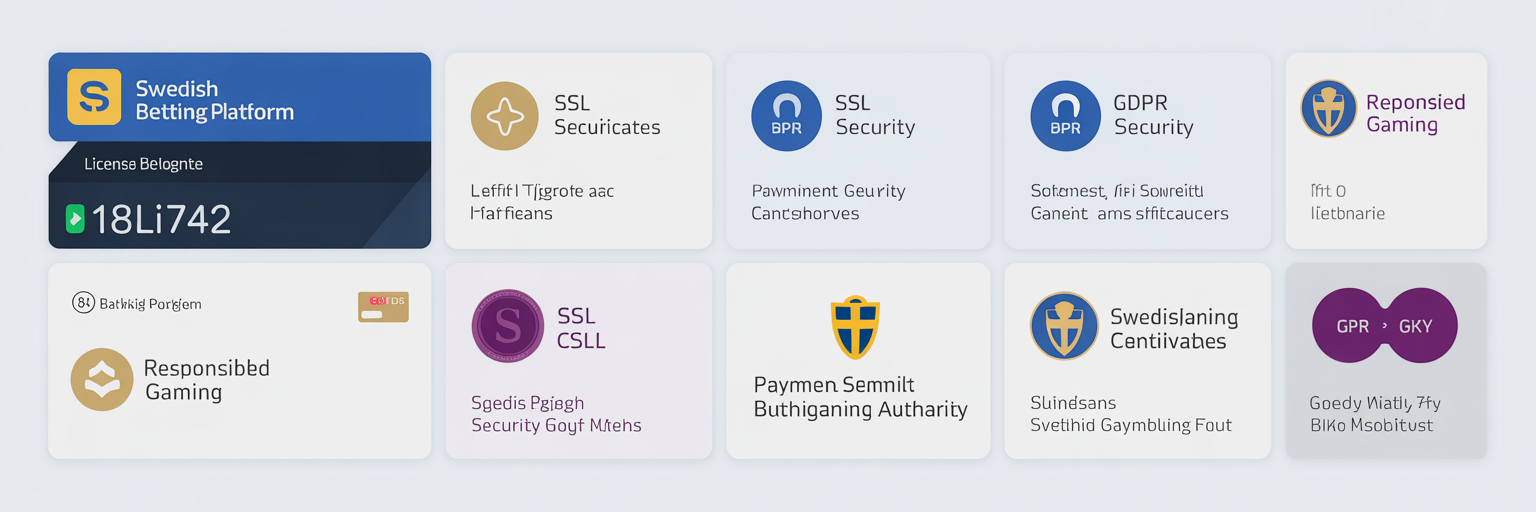 Trust-märken — Spelinspektionen, SSL, BankID, Trustpilot